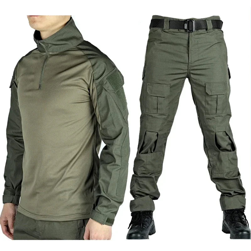 G3 Tactical Suit Military Pieces Sets Men Hunting Training Uniforms Hiking Shirts And Pants Outdooruflage Field War Games Kits