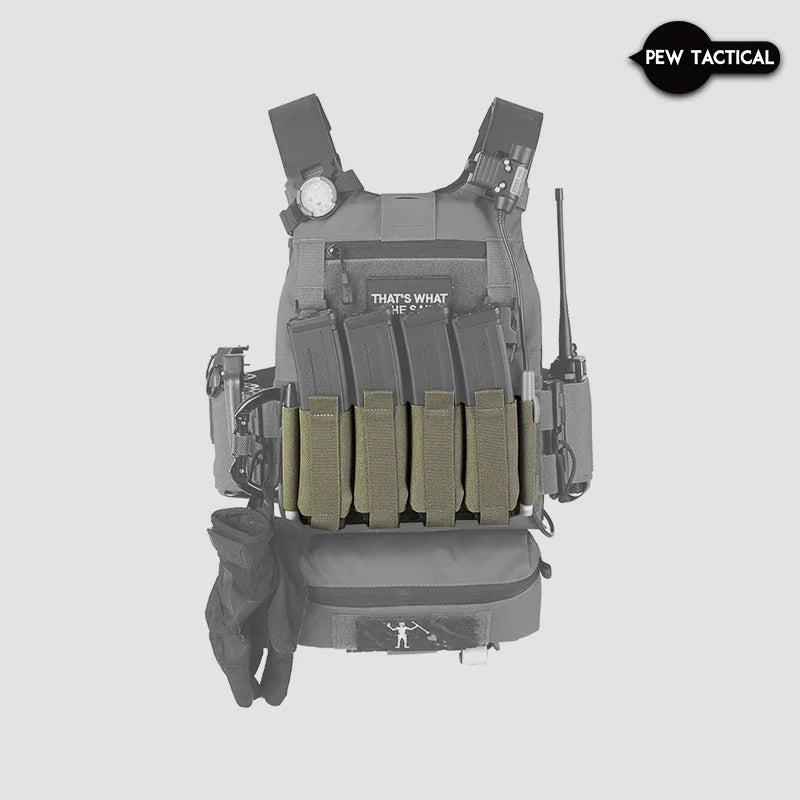 PEW TACTICAL QUAD SMG Mag Placard  Mag Pouch LV119 MK3 MK4 JPC2.0 Tactical Vest Chest Rig Airsoft Pouch MG