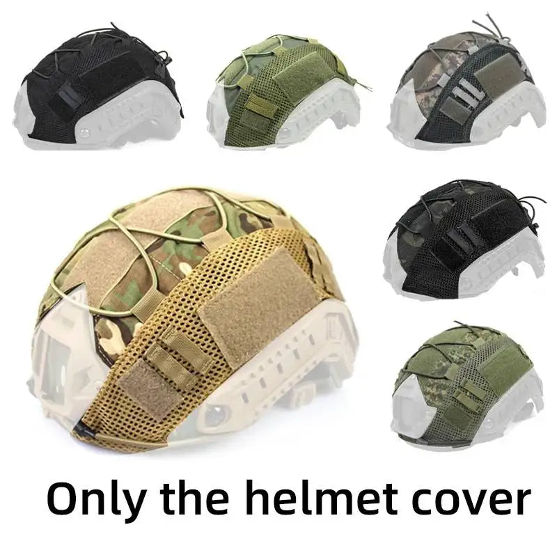 Tactical Helmet Cloth Helmet Cover Elastic Helmet Cover Camouflage Helmet Fast Helmet Cloth MH PJ BJ Tactical Helmet Cover