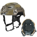 BOOIU New Tactical Helmet Iraqi ABS Kids Tactical Helmet Upgraded Rail with Side Slide Rope Adjustment 50-55cm Airsoft Helmet