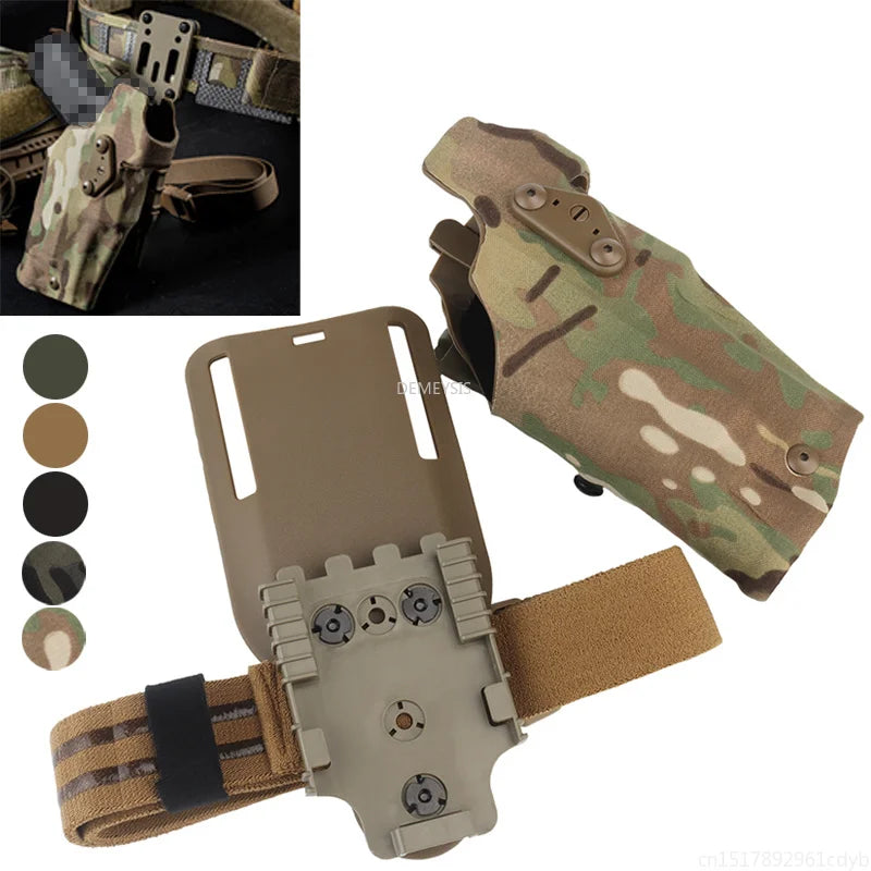 Tactical Holster for G17 Gen4 G19 with X300 X300U Flashlight Quick Locking System Shooting Hunting Pistol Gun Holsters