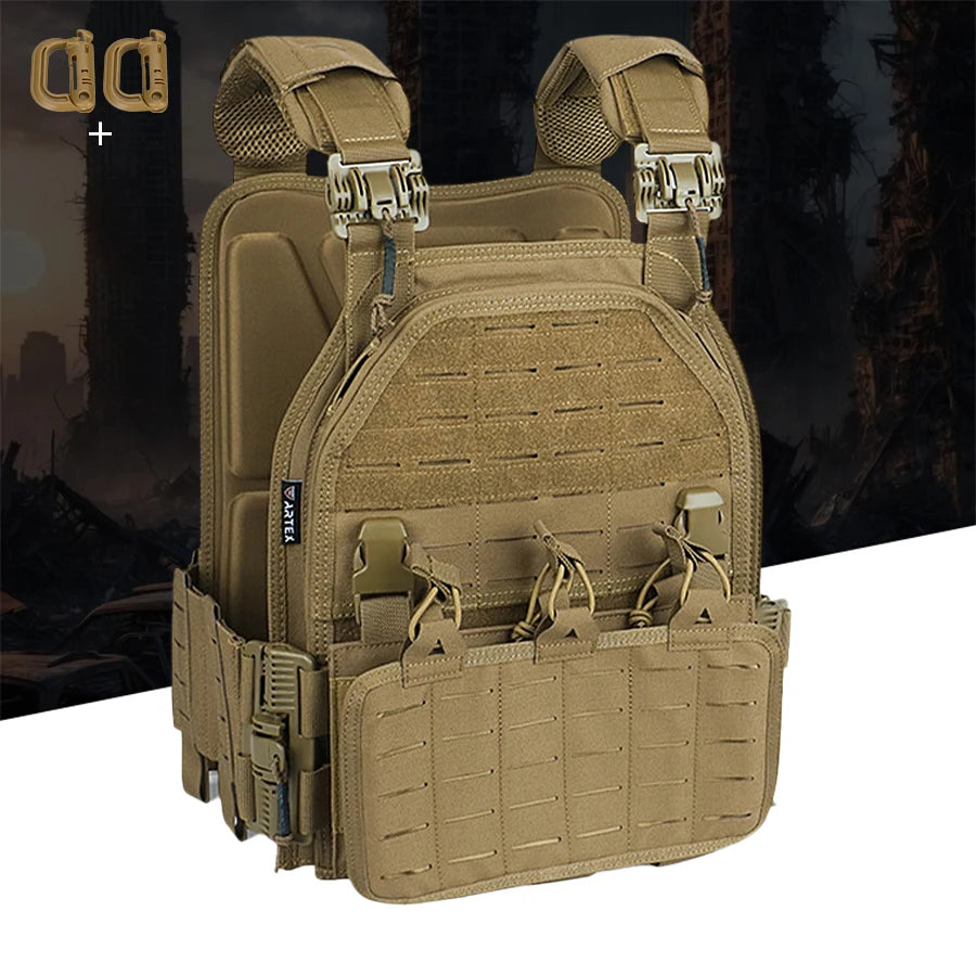 Outdoor multifunctional quick release vest, hunting clothing can be matched with storage bag by oneself