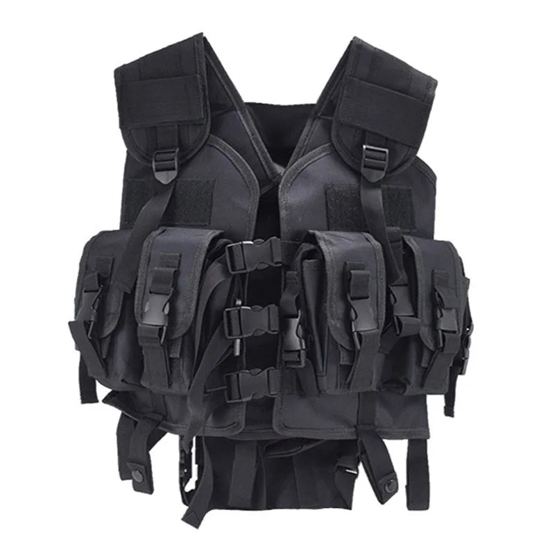 Tactical Vest Shooting Protective Vest Men's Outdoor Sport Hunting Clothes Airsoft Accessories With Water Bag