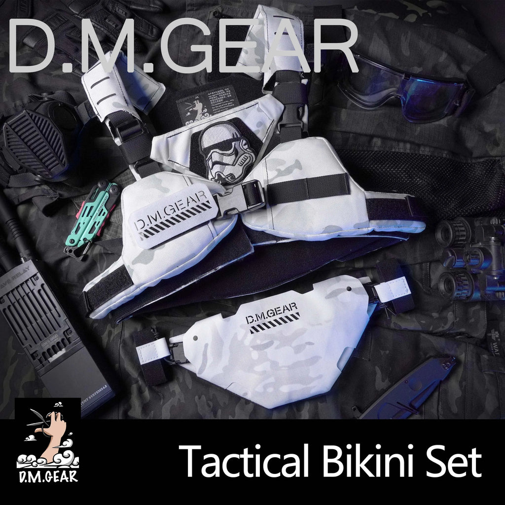 DMGear Tactical Bikini Set Armor Vest Neck Gaurd Crotch Protection Molle Lady Sexy Hunting Gear Equipment Lightweight
