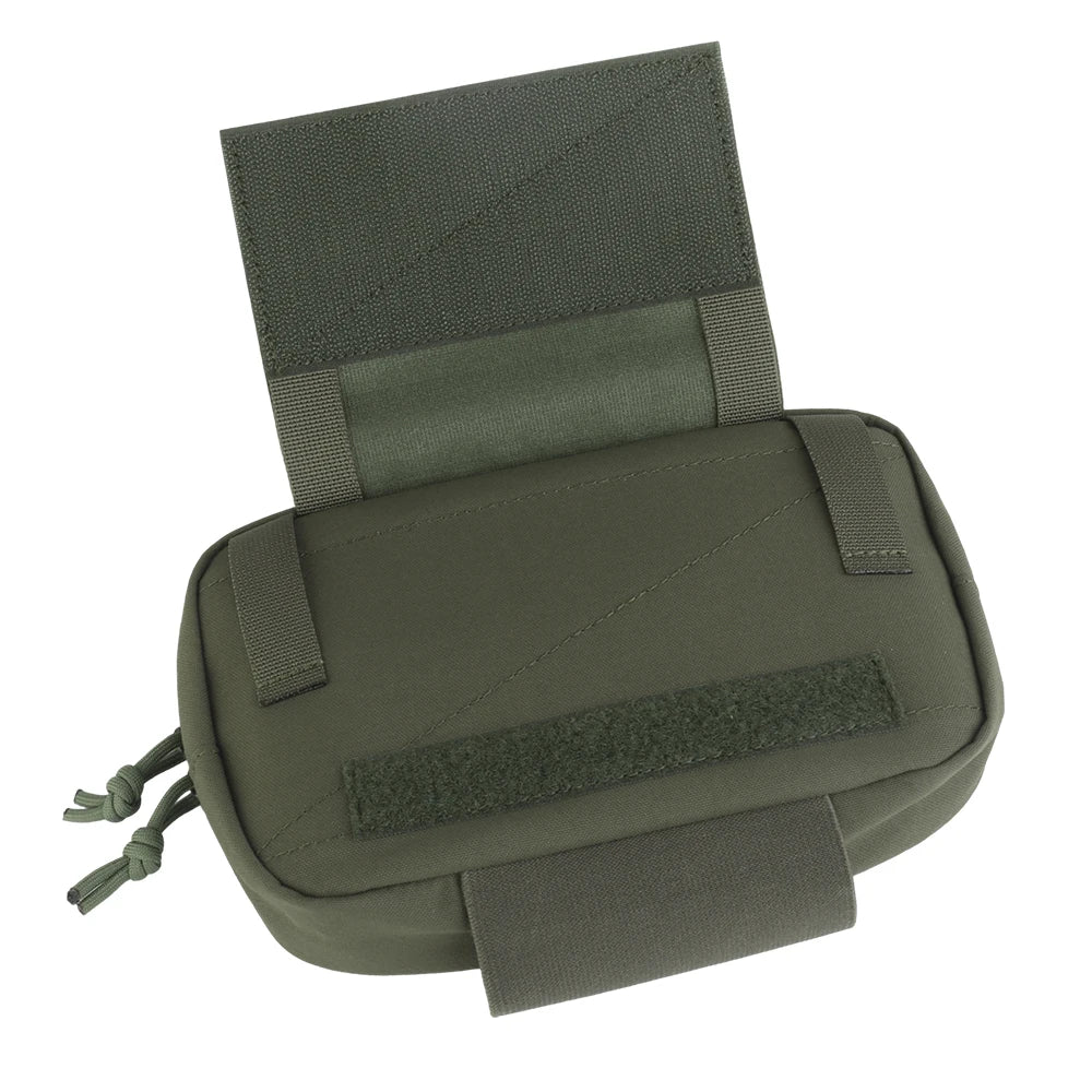 Small Multi-Purpose Task Pouch Hook and Loop Drop Pouch Adapt to Belt Plate Carrier Hunting Accessories