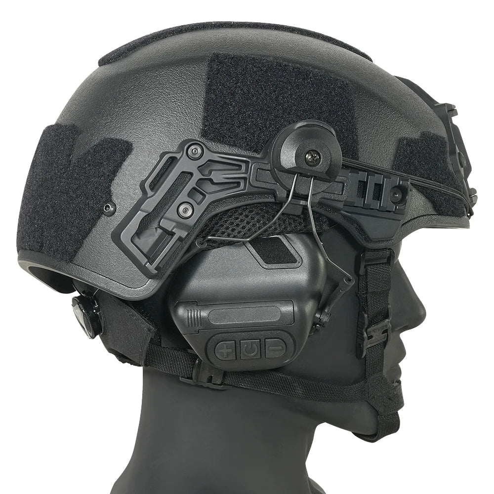 Tactical Over-Ear Headphone Stand Track Adapter Pairs With The Wendy Helmet And Uses The Air Gun Paintball Headphone Bracket