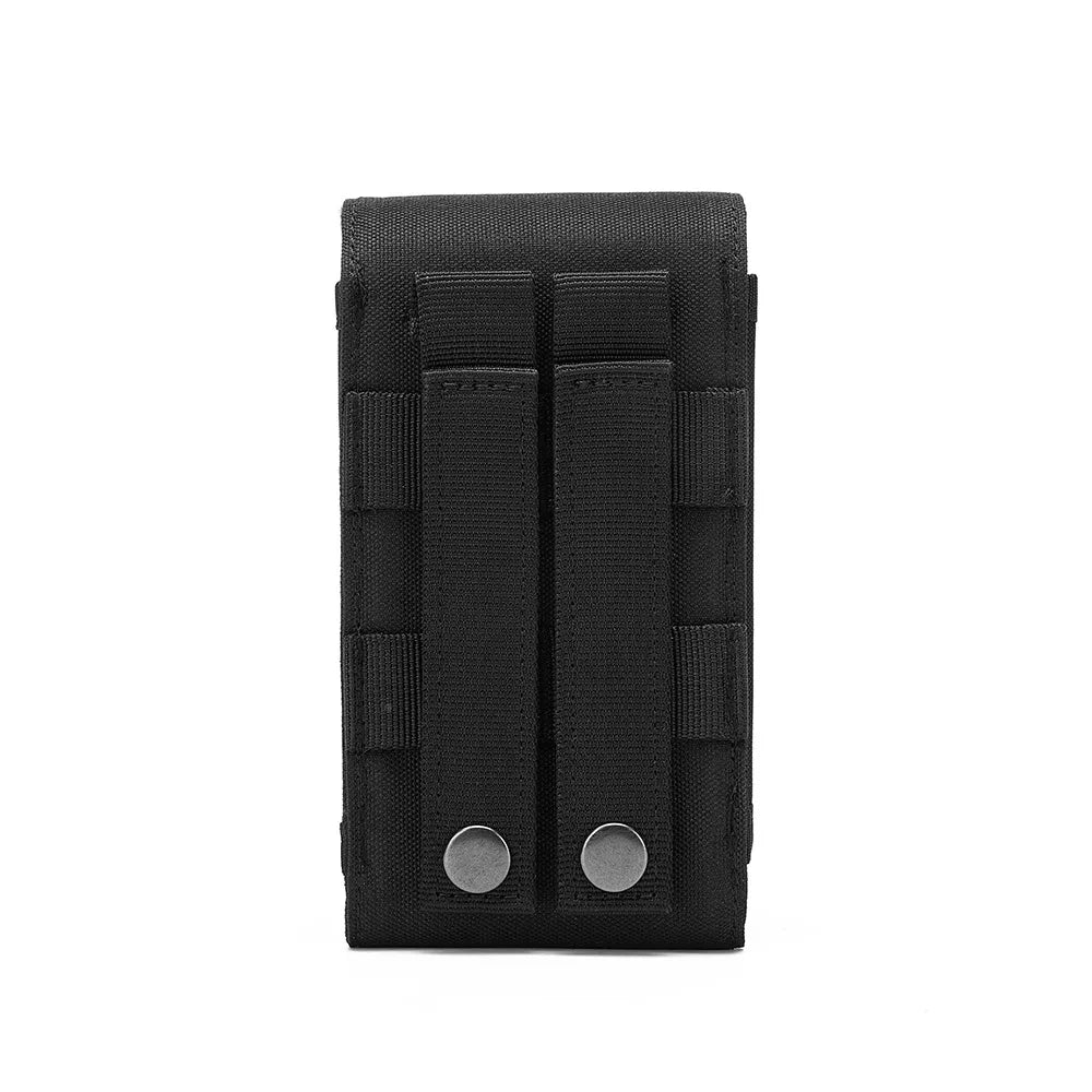 Double Molle Laser Cell Phone Pouch Tactical Belt EDC Pouch Holder Waist Accessories Bag Outdoor Camping Mobile Phone Pack Bag