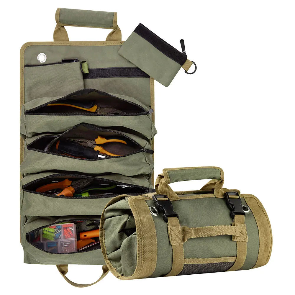 Compact and Portable Hardware Tool Storage Bag, Roll-up Design, Also Suitable for Hunting and Fishing