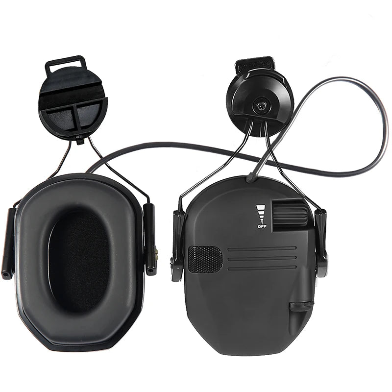 Electronic Active Headset Helmet Mounted Version Hunting Pickup and Noise Reduction Tactical Headset Hearing Protection Earmuf