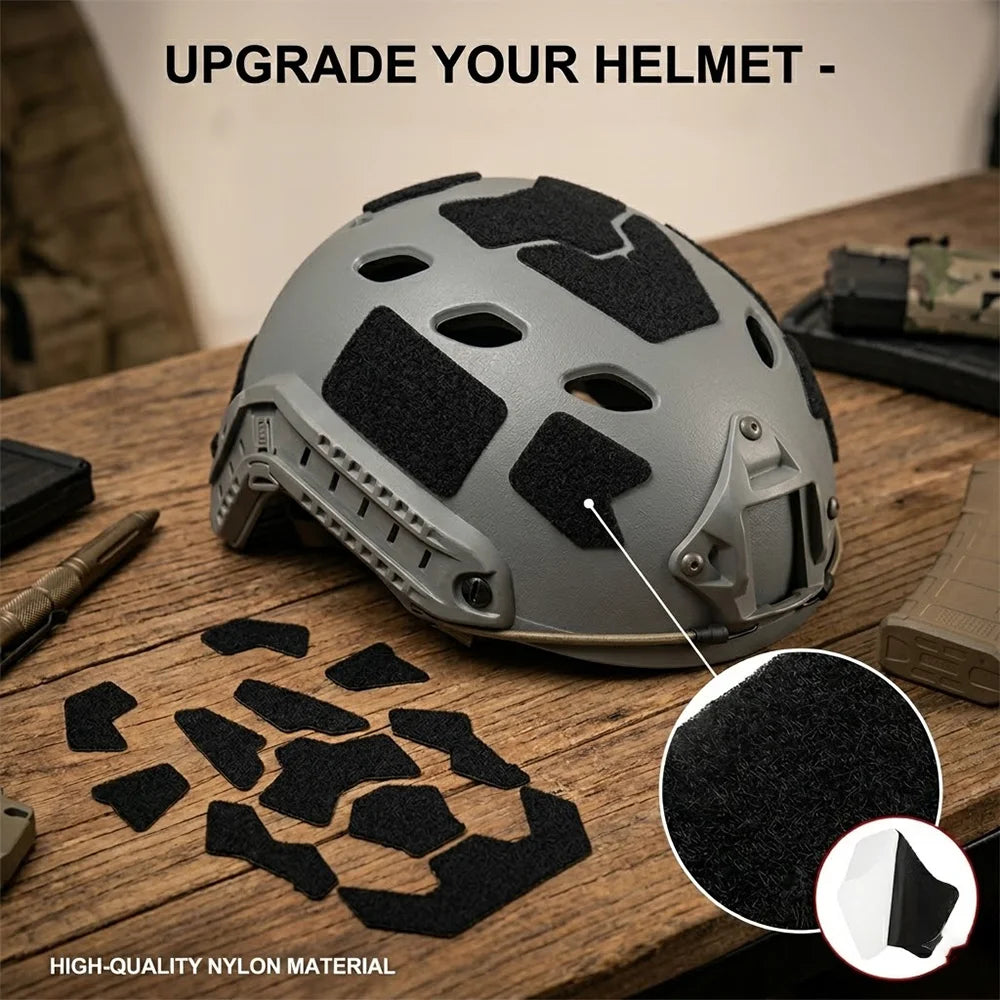 Tactical Helmet Patches Self Adhesive Helmet Hook and Loop Tape Decorative Fixing Tape Helmet Modification Accessories