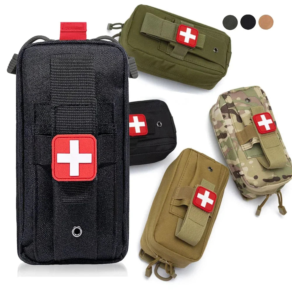 Medical EDC Bag Molle First Aid Kit Portable Outdoor Rescue Bag Tourniquet Scissors Bag Hunting Survival Pack Hiking Accessories