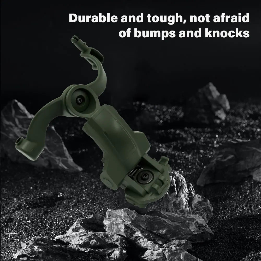 Tactical Headset Holder Fast Helmet Rail Mount Adapter Multi-Angle Rotation Pickup Headphone Bracket OPS CORE ARC/Wendy