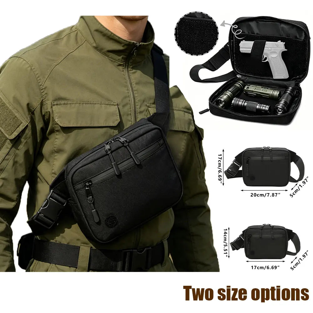 Hunting Gun Bag Waist Pack With Gun Holster Tactical Concealed Carry Outdoor Shooting Sports Handgun Case Storage Pouch For Men