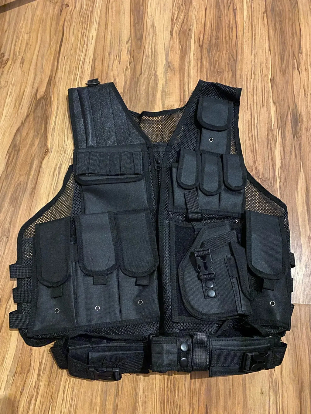 Tactical MOLLE Vest Security Combat Body Armor Vests Training Jacket Accessories for Airsoft Hunting Outdoor CS Cosplay