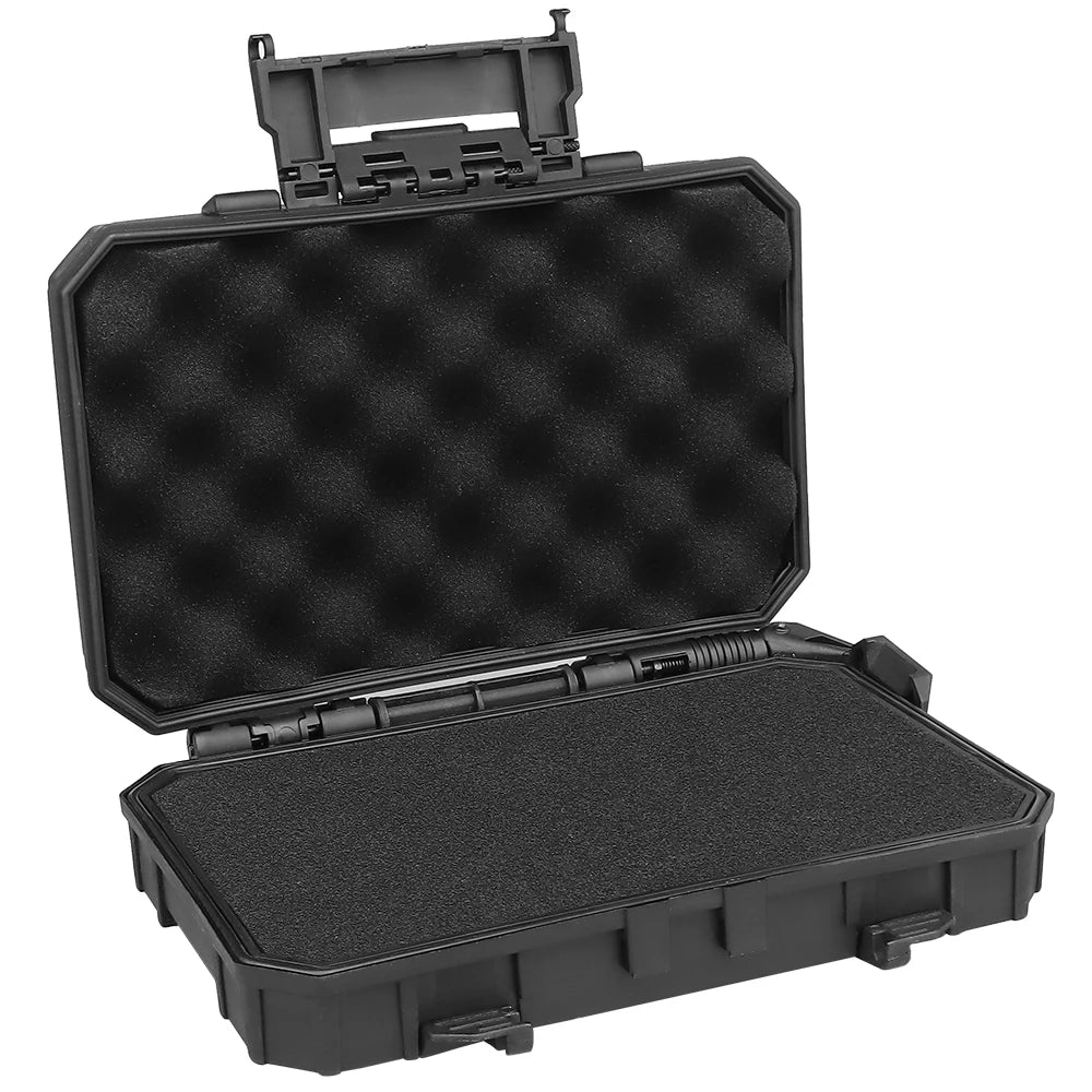 Tactical Waterproof Case Pistol Battery Mobile Phone Bag Protective Double Sponge Shockproof Lockable Airsoft Vest Gear