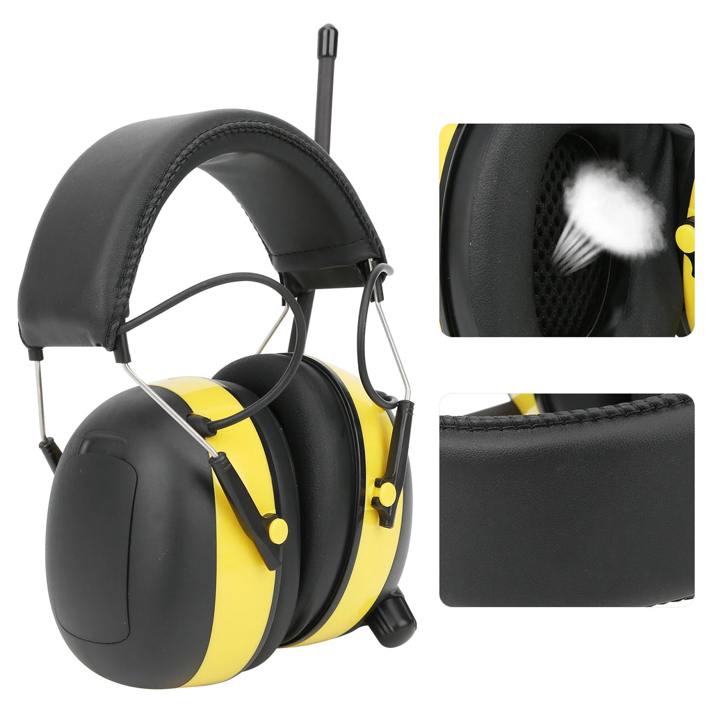 Professio Bluetooth Hearing Protection Headphones AM/FM Radio Headphone 30dB NRR Noise Reduction Safety Earmuffs for Mowing Work
