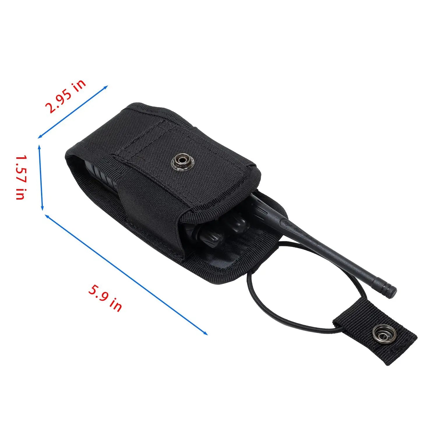Molle Radio Walkie Talkie Pouch Outdoor Portable Interphone Holster Carry Bag for Hunting Camping Interphone Holster Pocket Bag