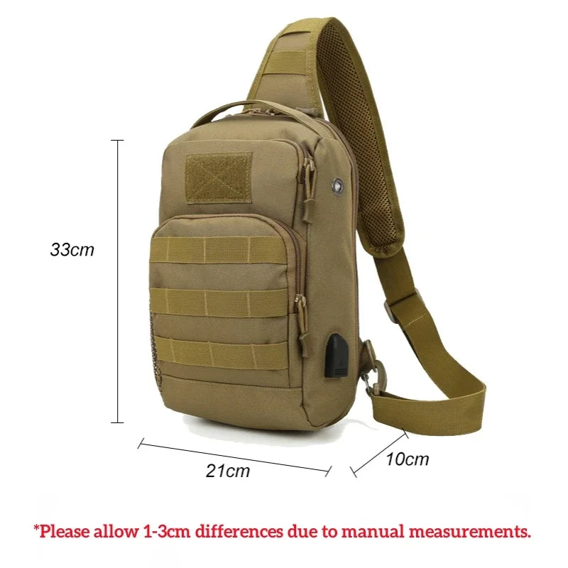 A2 Camping Bag Tactical Chest Men Backpack Military Army Single Shoulder Fishing Hiking Travel Outdoor Bag Hunting Fanny Pack