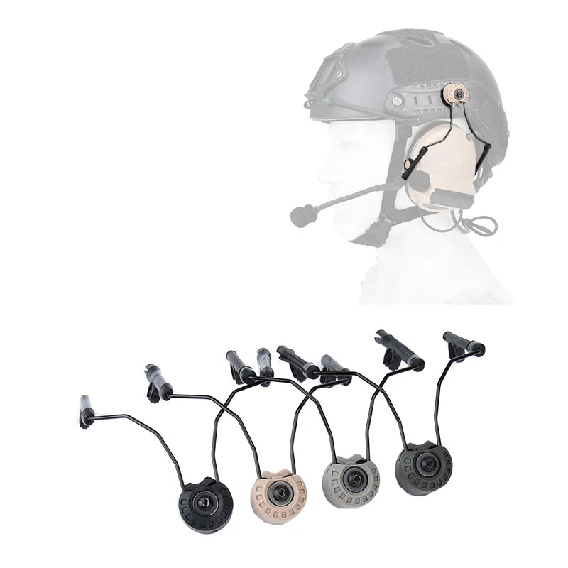 WADSN Sordin Tactical Headset Bracket 360° adjust Fast Headset Rail Suspension Adapter Mount MSA C2 Helmet Accessories