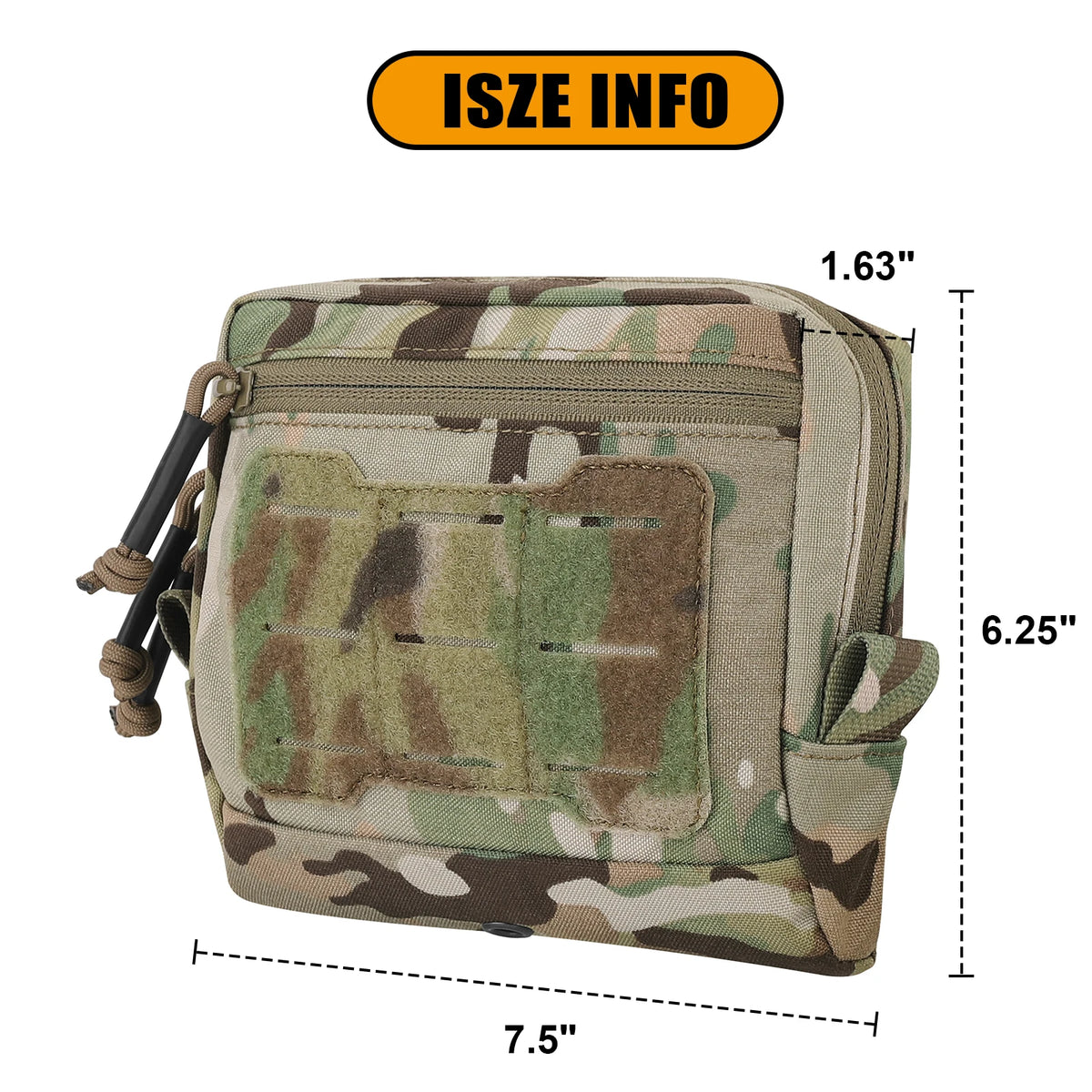 KRYDEX Tactical GP Pouch General Purpose Pouches Utility EDC MOLLE Storage Bag for Chest Rig Vest Duty Belt Backpack