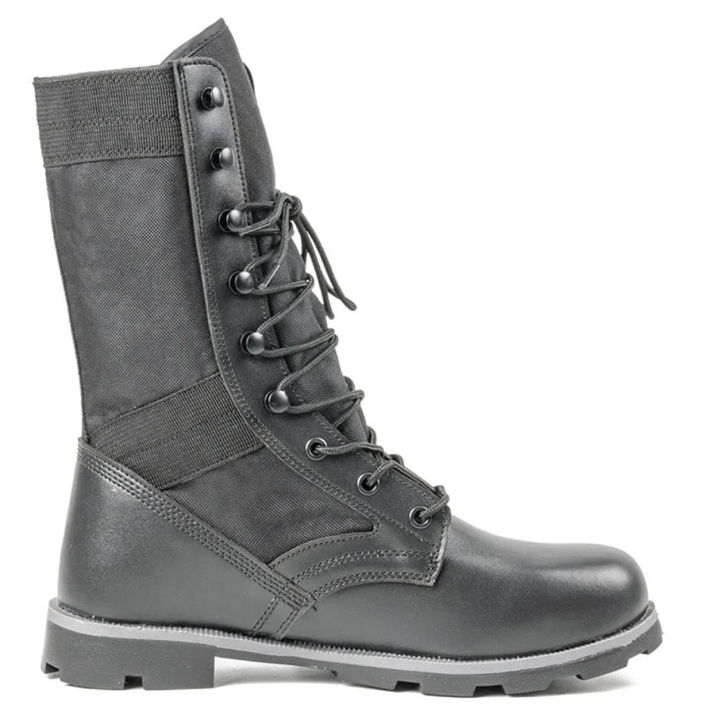 Men's Desert Tactical High-Top Boots Ultra-Light Hiking Shoes Training Boots Spring Autumn Season Synthetic Leather Shoes