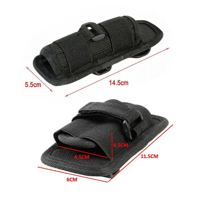G7NF 360 Degree Rotatable Flashlight Holder Belt Flashlight Cover LED Torch Flashlight Flashlight Pouches