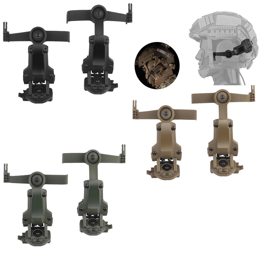 Tactical Helmet Rail Adapter for PELTOR ComTac Airsoft Shooting Accessories Headset Mount Fit Ops Core ARC Wendy MLOK Rail