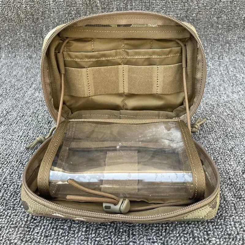 Multicam Map Pouch Tactical EDC Molle Bag Equipment Hunting Multi-function Utility Chest Sundry Waist Bag