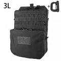 Mounted 3L water bag with Molle system, with multiple compartments and large capacity, can be used with MOLLE system vest