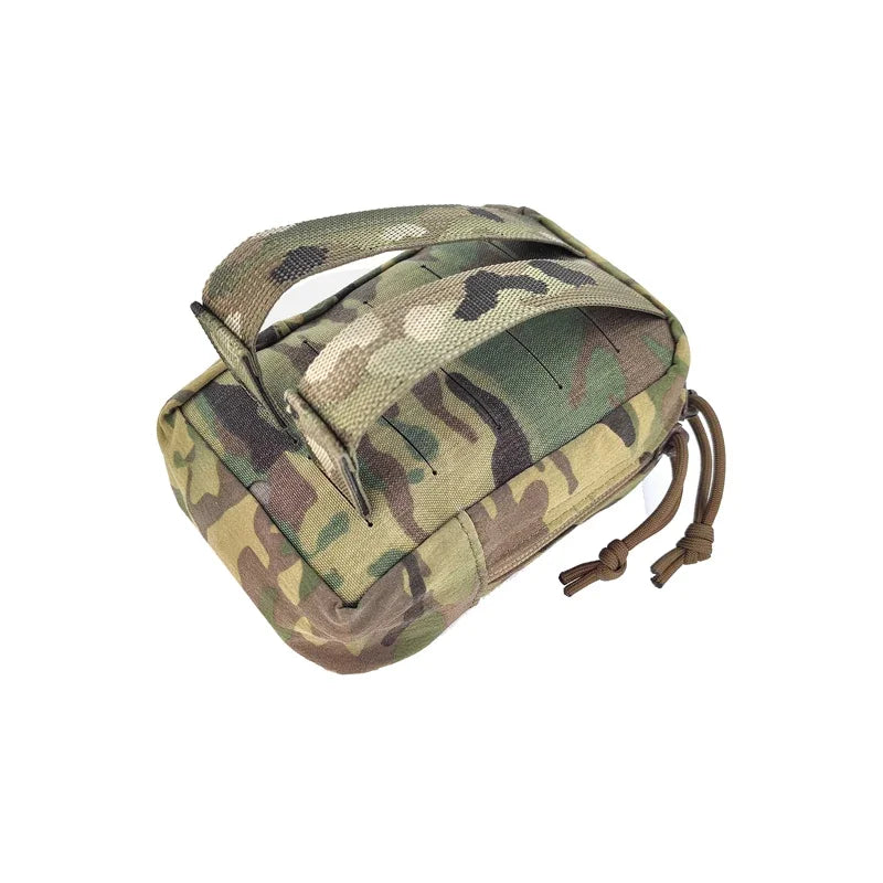 Airsoft Vertical GP Pouch Tactical Survival Small Molle Pouch Gear Hunting Combat Multicam 500D Storage Sundry Dump Waist Bag