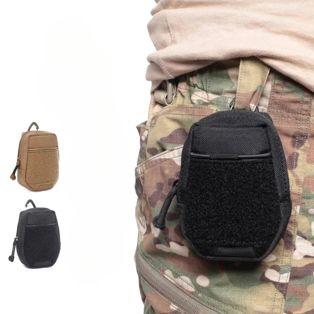 Tactical Molle Pouch EDC Tool Bag Waist Pack Portable Mini Key Holder Zipper Card Organizer Pouch Multipurpose Men Coin Purses