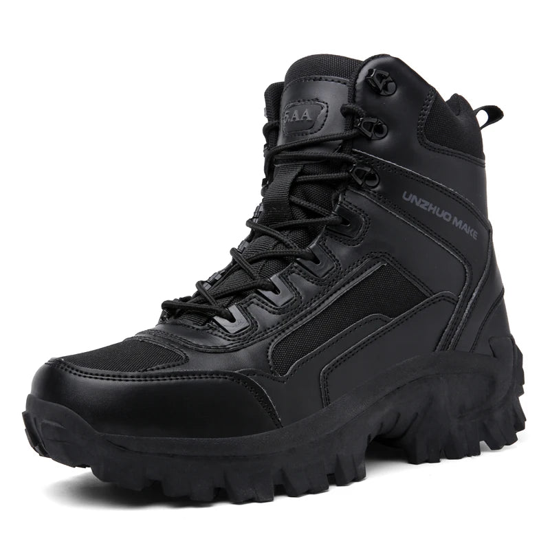 New Men Desert Combat Boots Hiking Boots Shoes Men Outdoor Hunting Trekking Camping Boots Man Tactical Boot Work Safty Shoes