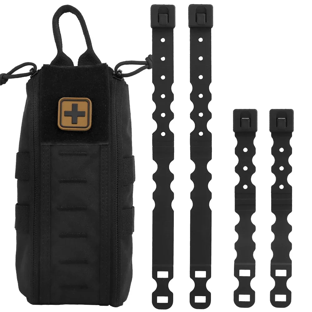 Camping First Aid Kit MOLLE Waist Belt Bag Hunting Vest Plate Carrier Gear Outdoor Quick Response Tactical Medical Pouch
