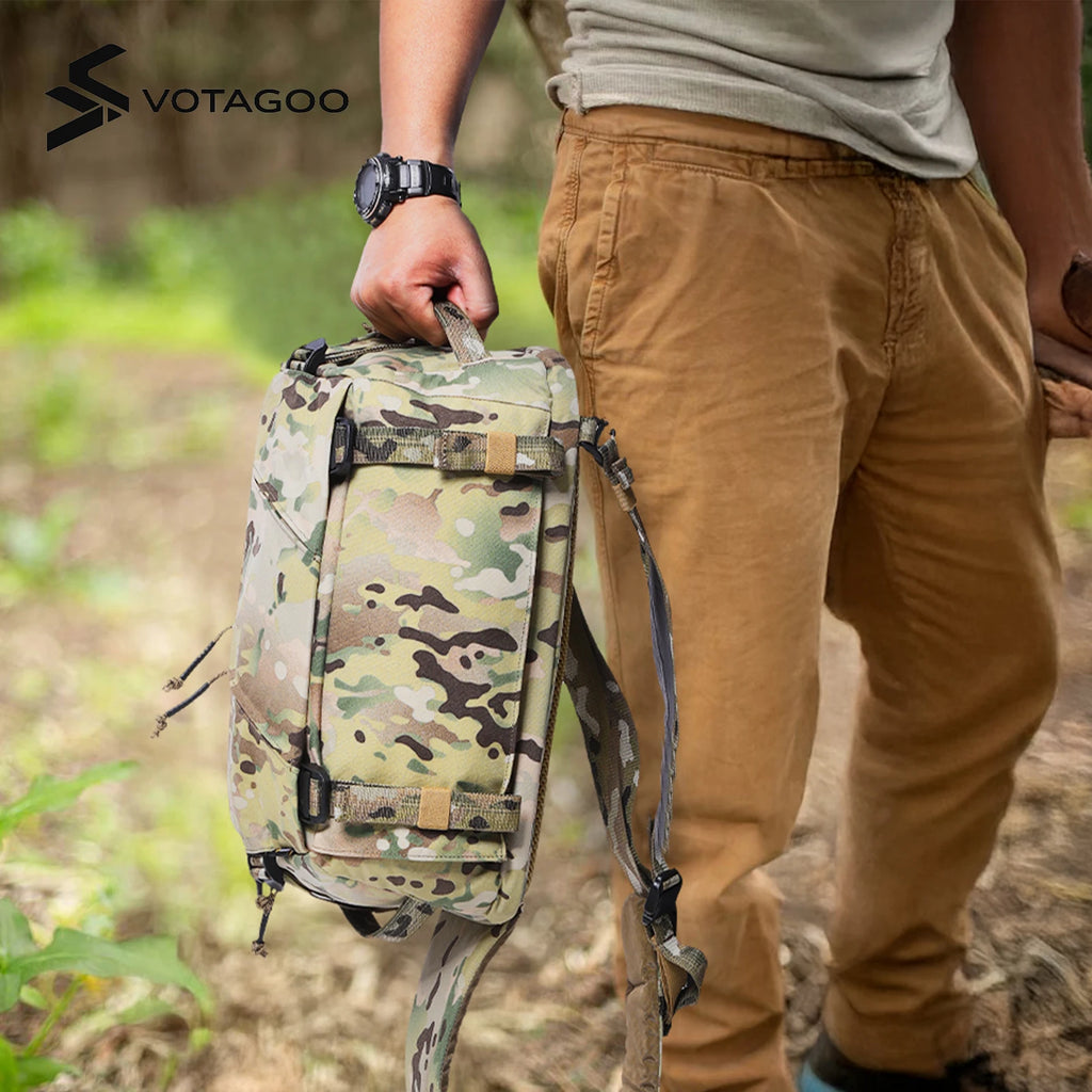 VOTAGOO 13L Tactical Sling Bag Lightweight CCW Concealed Carry EDC Crossbody Shoulder Pack for Men Women Outdoor