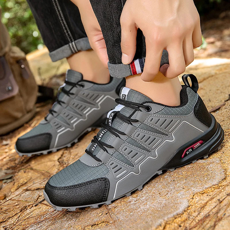 Waterproof Hiking Shoes Men Non-Slip Wear-Resistant Hiking Training Hunting Shoes Outdoor Hiking Travel Sports Shoes Size 39-47