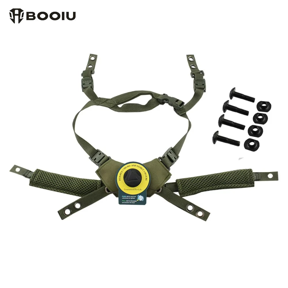 BOOIU Tactical Helmet Hanging System Wendy Suspension Lanyard Airsoft Safety Helmet Accessories for Wendy FAST MICH Helmet
