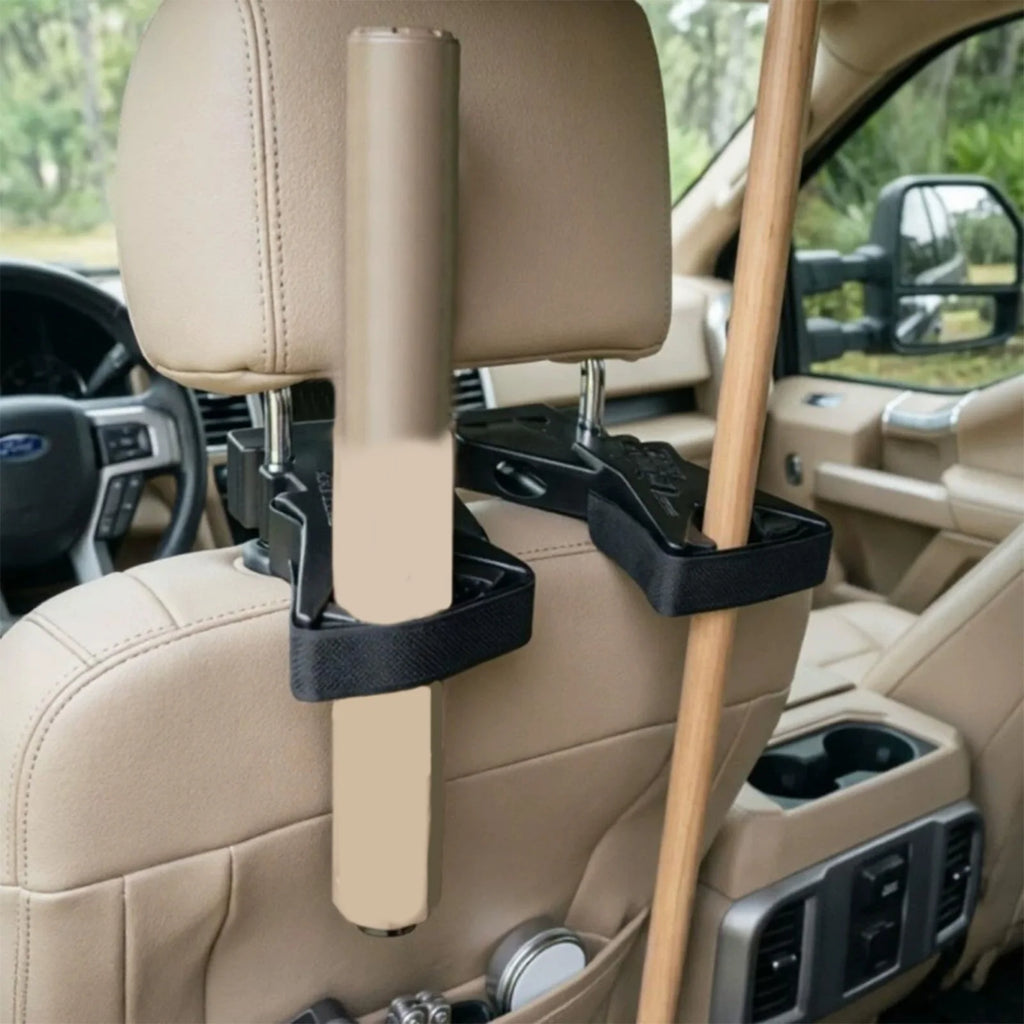 Universal Seat Back Gun Rack Easy To Install Vertical Guns Holder Sling Organizer for Trucks Cars SUVs Hunting Rifles Shotguns