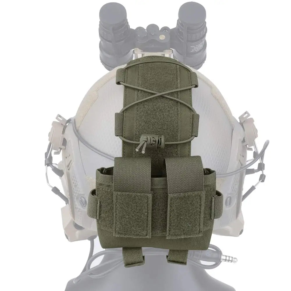 Tactical Helmet Set Airsoft FAST Protective Helmet with Earphone Battery Pouch NVG Bracket for CS Role Play Paintball Shooting