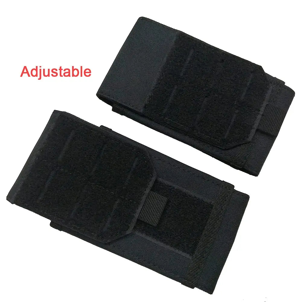 Outdoor Tactical Molle Waist Bag 1000D Oxford Black Storage Fanny Pack for Hunting Backpack Tactical Vest Attachment