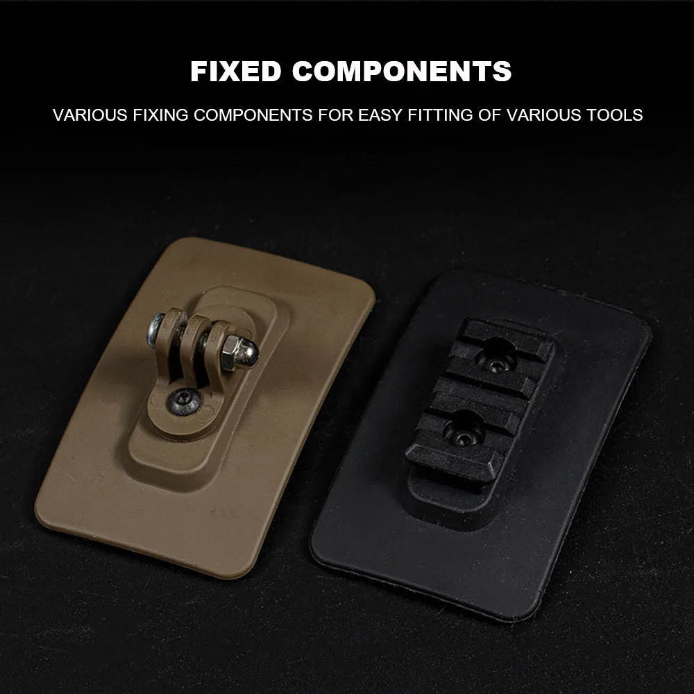 Tactical Helmet Camera Adapter Flashlight Holder Nylon Hook Loop Hunting Militar Airsoft Fast Helmet Adapter Base Fixed Mount
