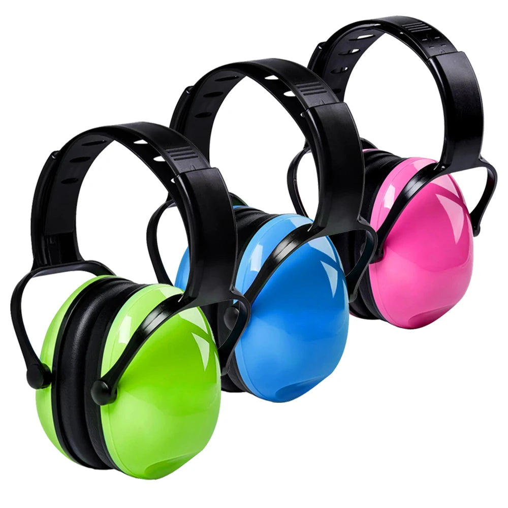 Kids Noise Cancelling Safety Ear Muffs, SNR 26dB Hearing Protection Noise Reduction Earmuffs for Autism, Sleeping, Studying