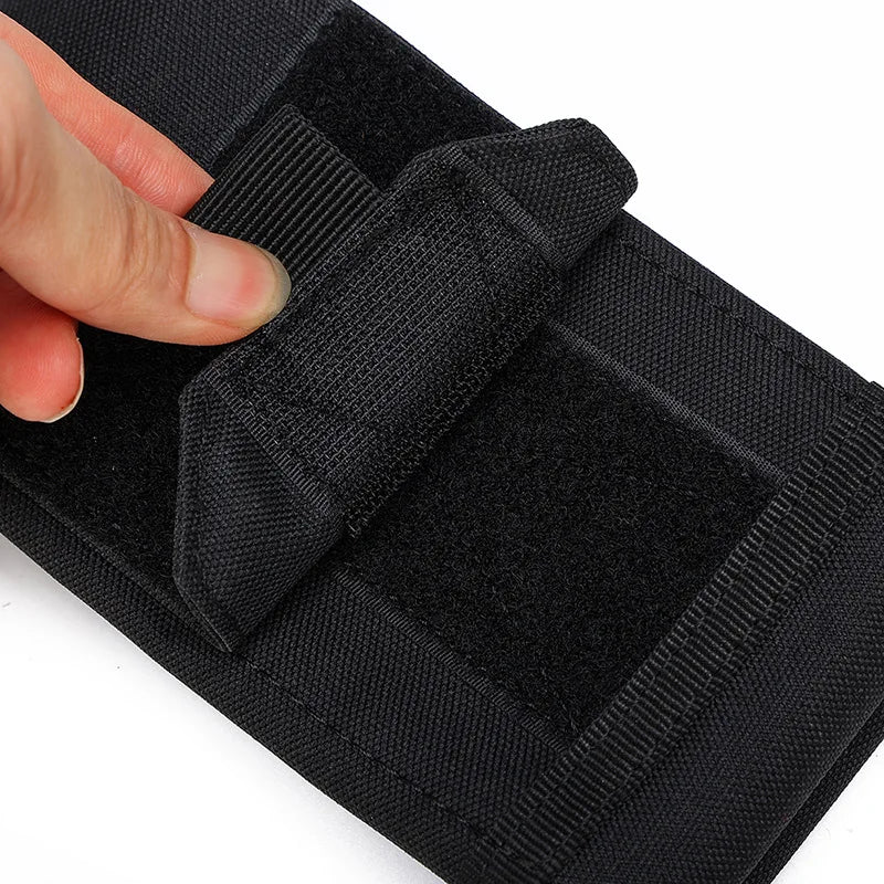 Molle Double Layered Cell Phone Pouch Waist Bag Tactical EDC Pouch Holder Outdoor Hiking Accessories Camping Mobile Phone Pack