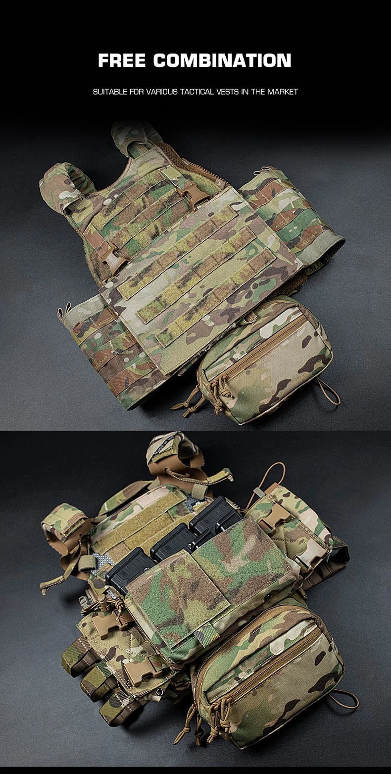 MK4 Chest Rig Drop Pouch | MOLLE Attachment Quick Access Utility Bag | For Hunting Adventure Accessories