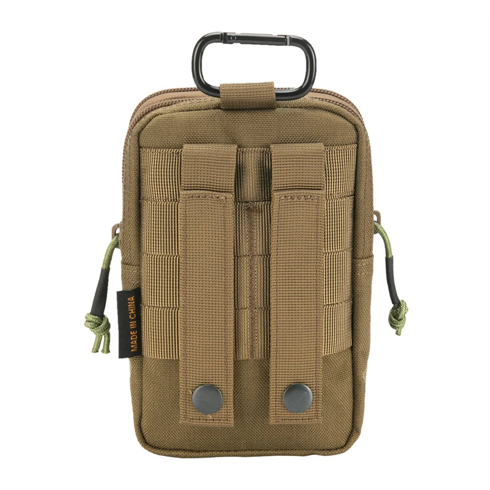 Tactical EDC Molle Bag Purse Double Layer Outdoor Hunting Waist Fanny Pack Men Phone Pouch Camping Cycling Waist Bag