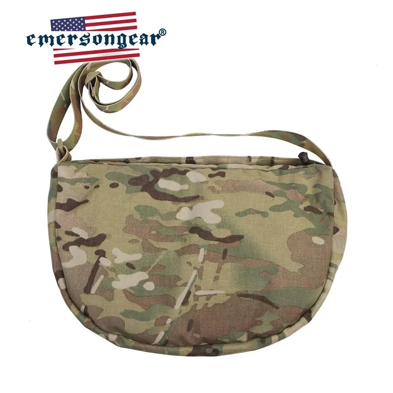 Emersongear Tactical Side Carry Messenger Bag Waterproof Camo Shoulder Crossbody Backpack Cycling Camping Students Outdoor Nylon