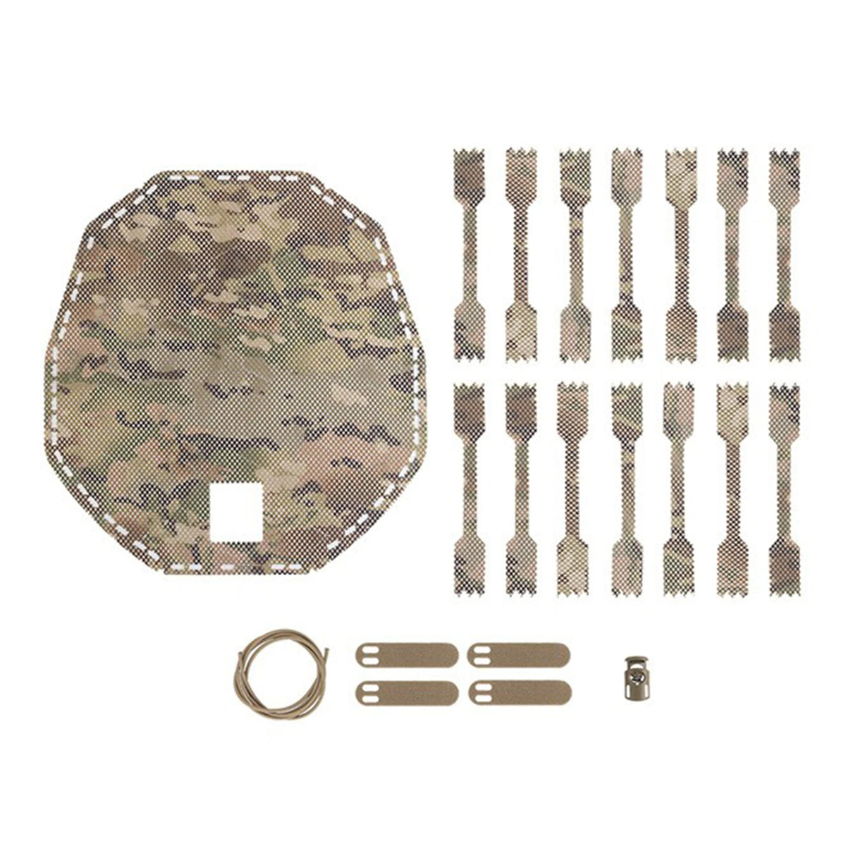 Lightweight Camo Helmet Cover Irregular Leaves Shape & Versatile Camouflage Helmet Cover for Outdoor Combat Training