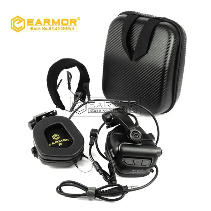 EARMOR Mark3 MilPro Tactical Headset – Enhance Your Communication on RAC Rails with Electronic Noise Reduction