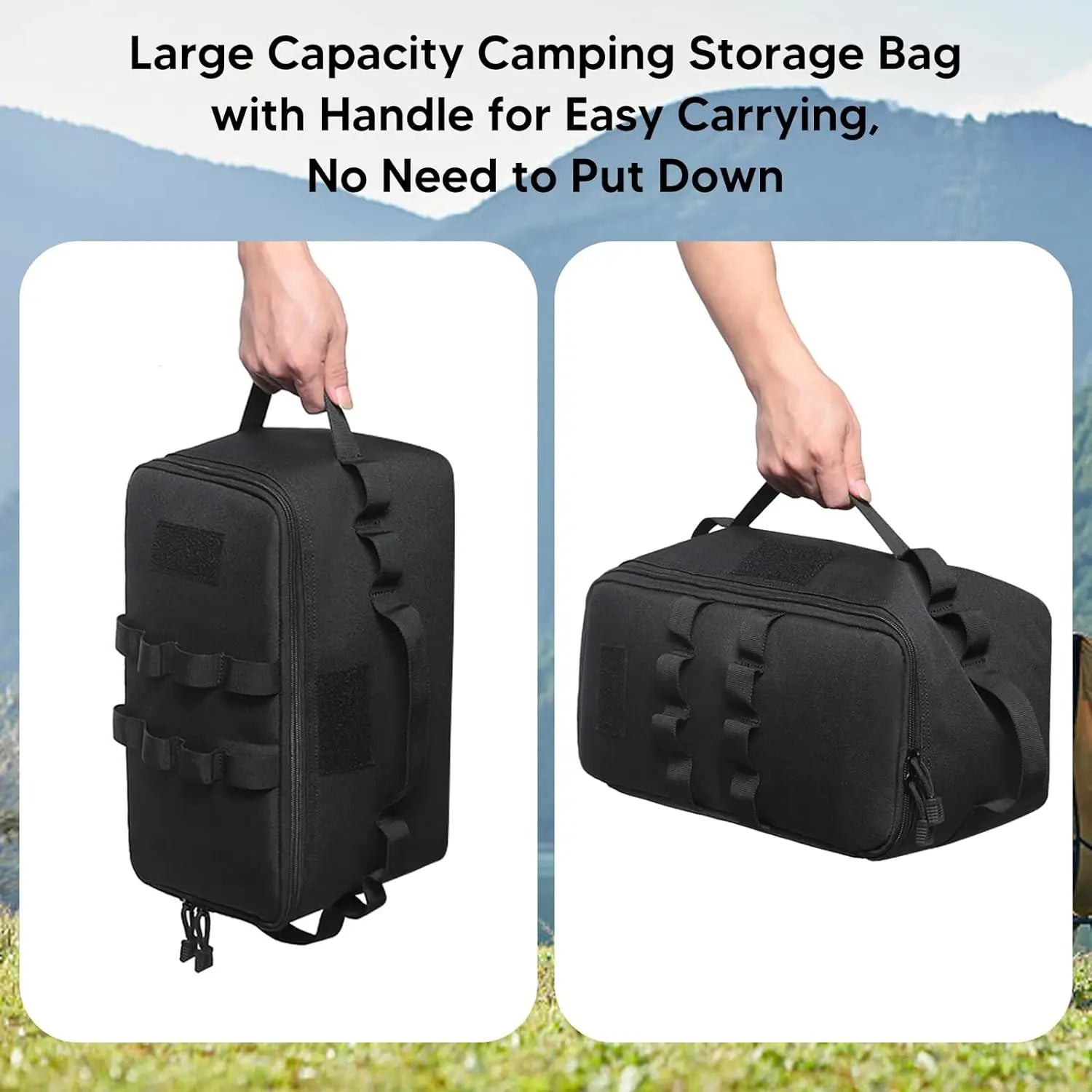 11L Tactical Duffle Bag Molle Utility Tote Bag Hunting Shooting Range Bag Outdoor Soft Storage Case with 3 Adjustable Dividers