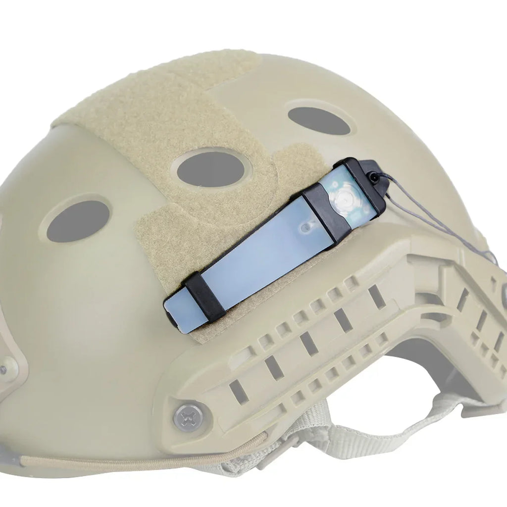Tactical FMA Helmet White Blue Green Red IR Strobe Waterproof Outdoor Survival Safety Signal Flash LAMP