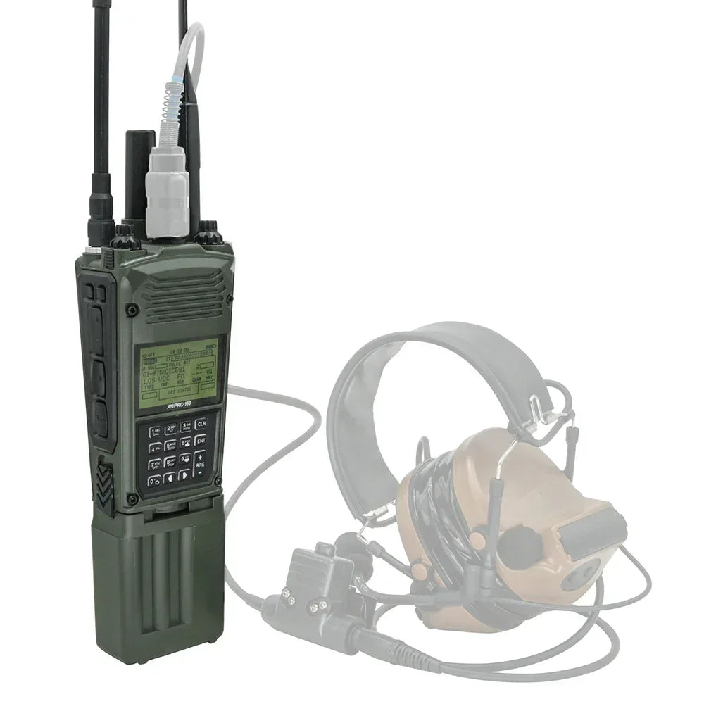 TAC-SKY PRC 163 Radio Dummy Case for Baofen UV5R UV-82，PRC163 Non-Functional Walkie Talkie Model for Tactical Headphones U94 Ptt